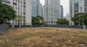 ビジネス街の空地